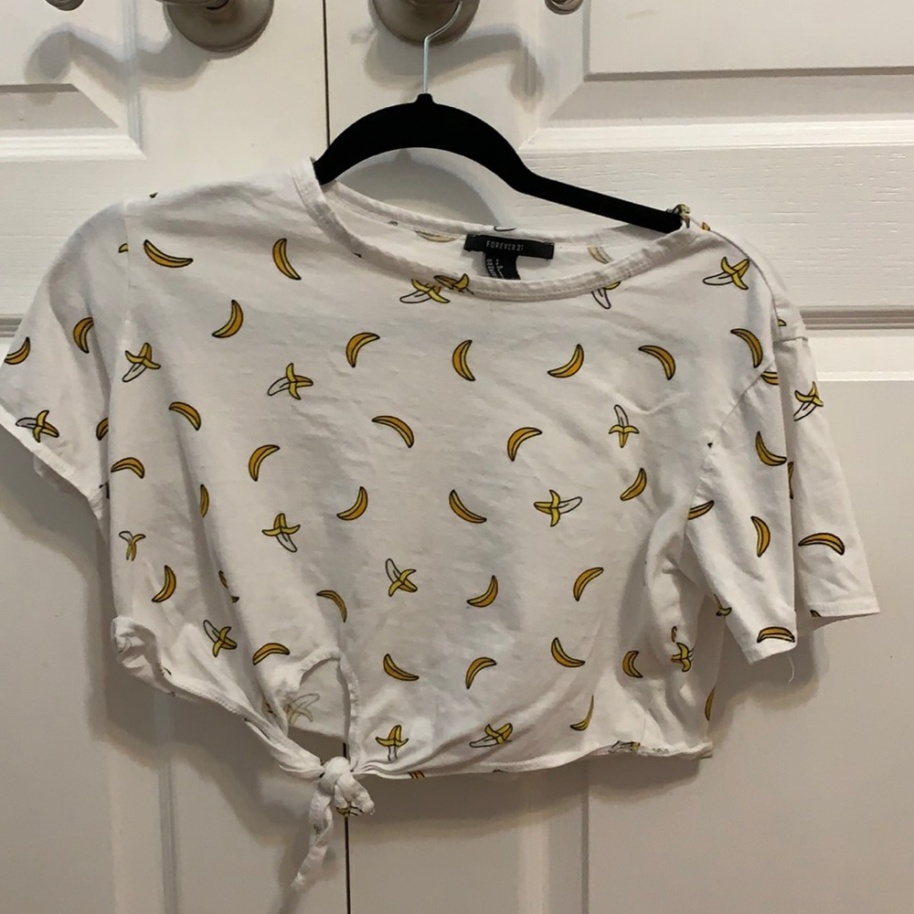 forever 21 banana crop top 🍌